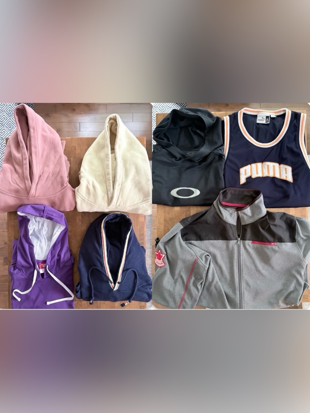 Old navy Oakley Puma hbc - hoody shirt bundle, 7 items for $12